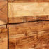 Swen Studio -  Sideboard Solid Wood with Carved Doors 160x40x75 cm